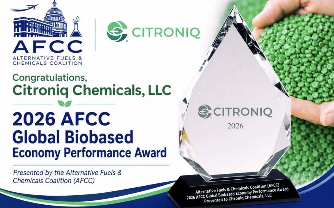 Citroniq Receives 2026 AFCC Global Biobased Economy Performance Award